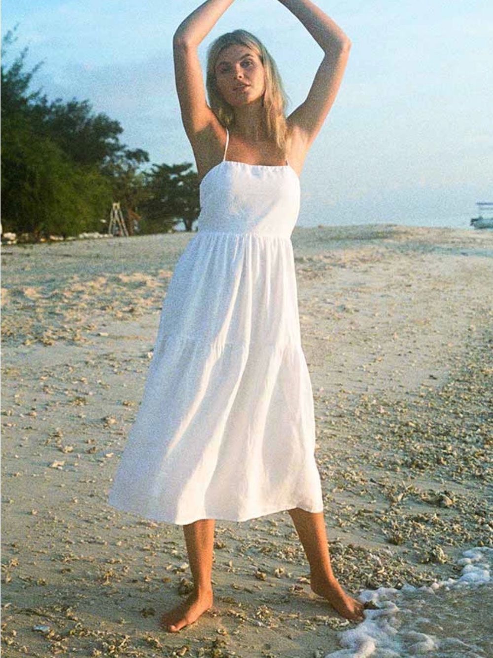 ROVE White JOIE MIDI Dress Brand New
